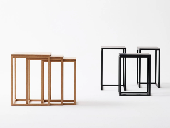 TRIO - Stackable square coffee table _ Karl Andersson